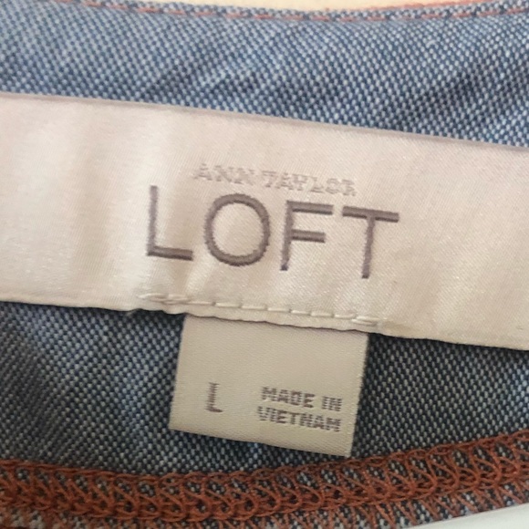 Sold⭐️⭐️ Beautiful Loft t-shirt striped Dress - Picture 6 of 7